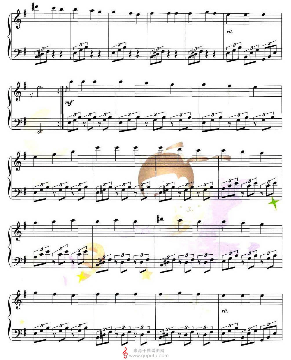 爱的罗曼史钢琴谱