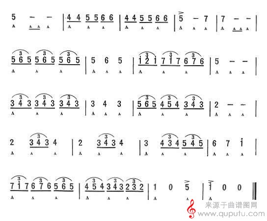 手风琴圆舞曲口琴谱（口琴谱）_曲谱图网_手风琴圆舞曲_4