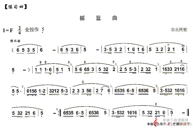 打音简谱（打音简谱葫芦丝技巧练习之一）